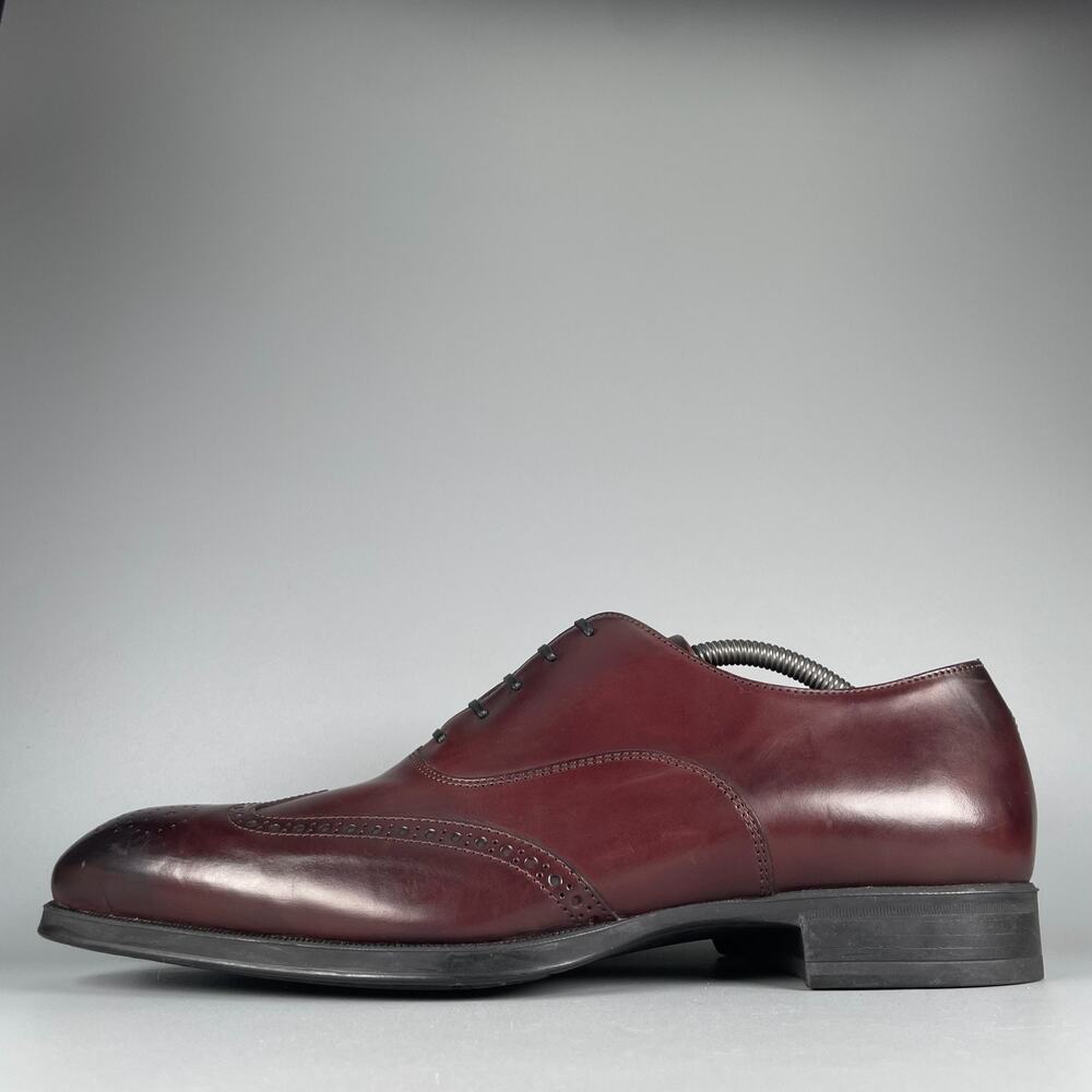 To Boot New York Men's Size 10 Burgundy Leather Wingtip Oxford Dress Shoe Casual